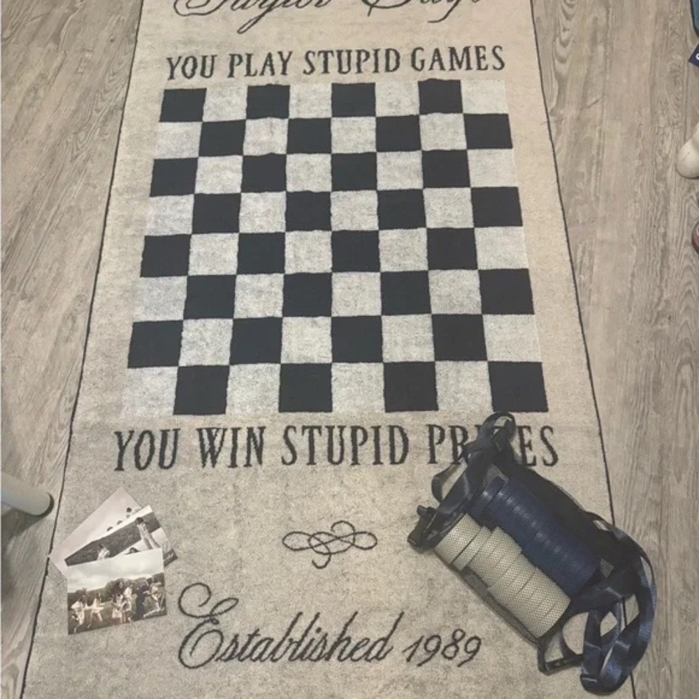 Taylor Swift Beach Towel and Checkers Set
